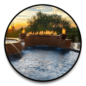 Fire Features for swimming pools